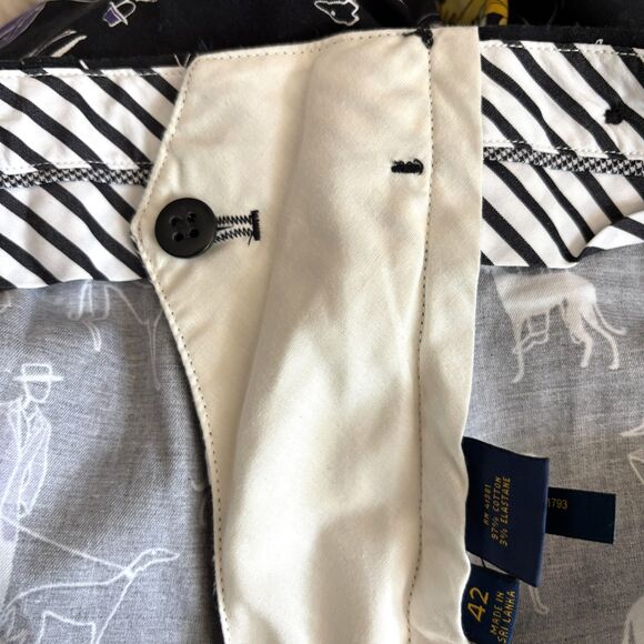 POLO GOLF Ralph Lauren Grayhound Dogs Chino Short Big Man's 42 Stretch Cotton - Picture 9 of 10